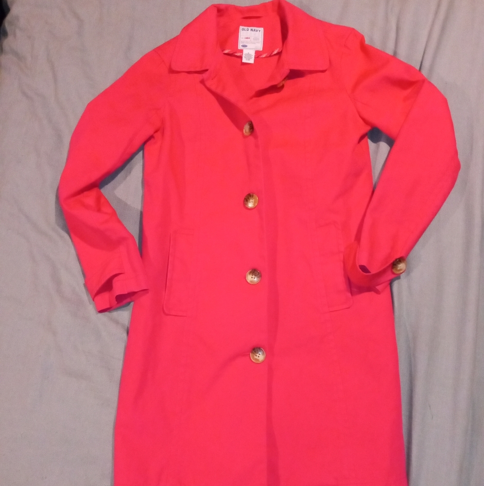 Hot Pink Trench Coat
